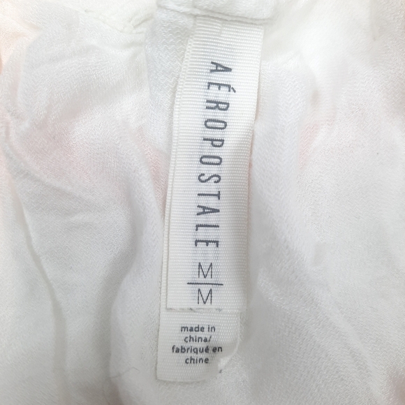 Aeropostale Boho Layered Tank Embroidered Diamond Lace Size Medium Women's - Picture 7 of 9